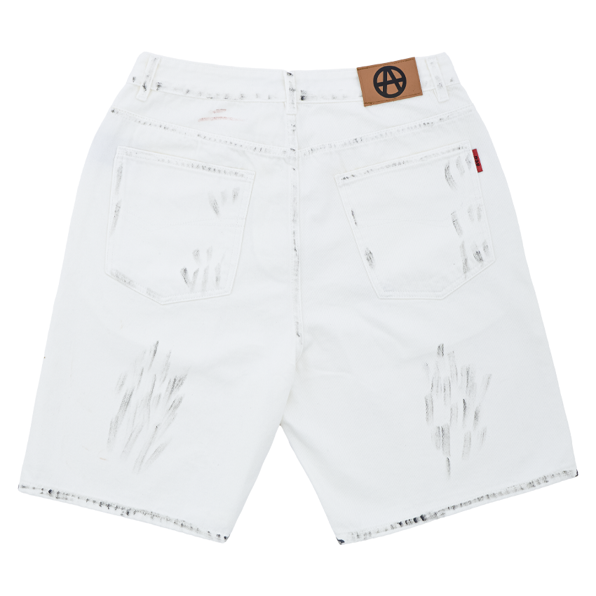 Acupuncture painter denim short