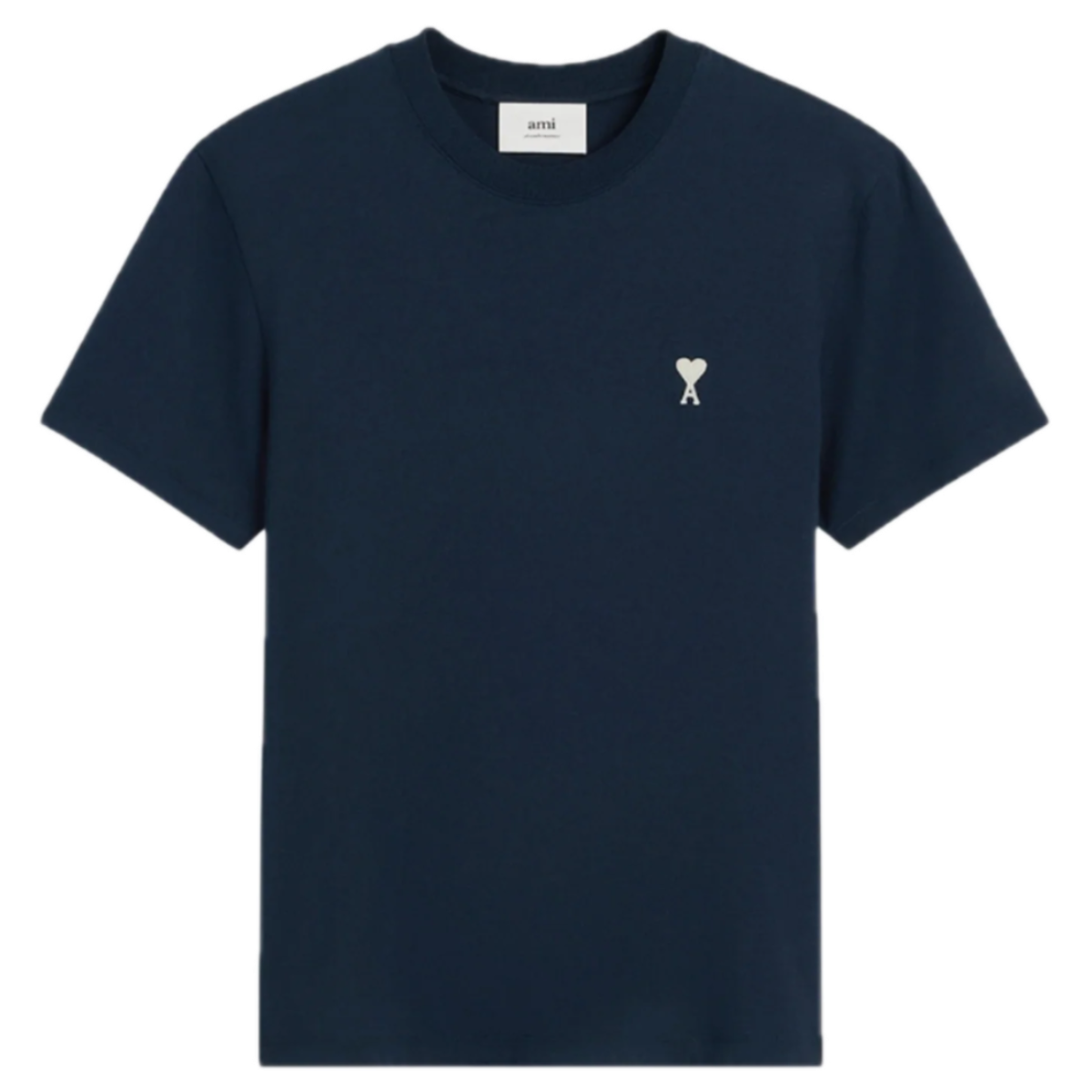 T-shirt AMI Paris con logo ricamato
