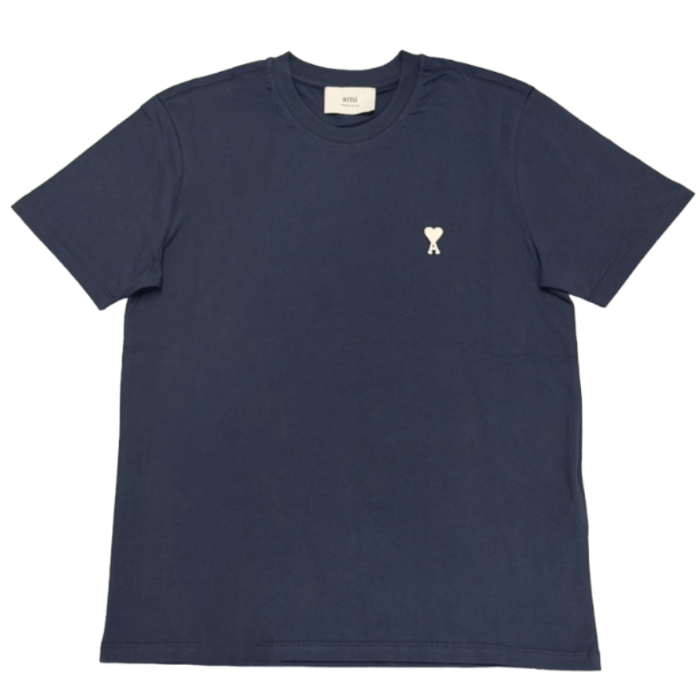 T-shirt AMI Paris con logo ricamato