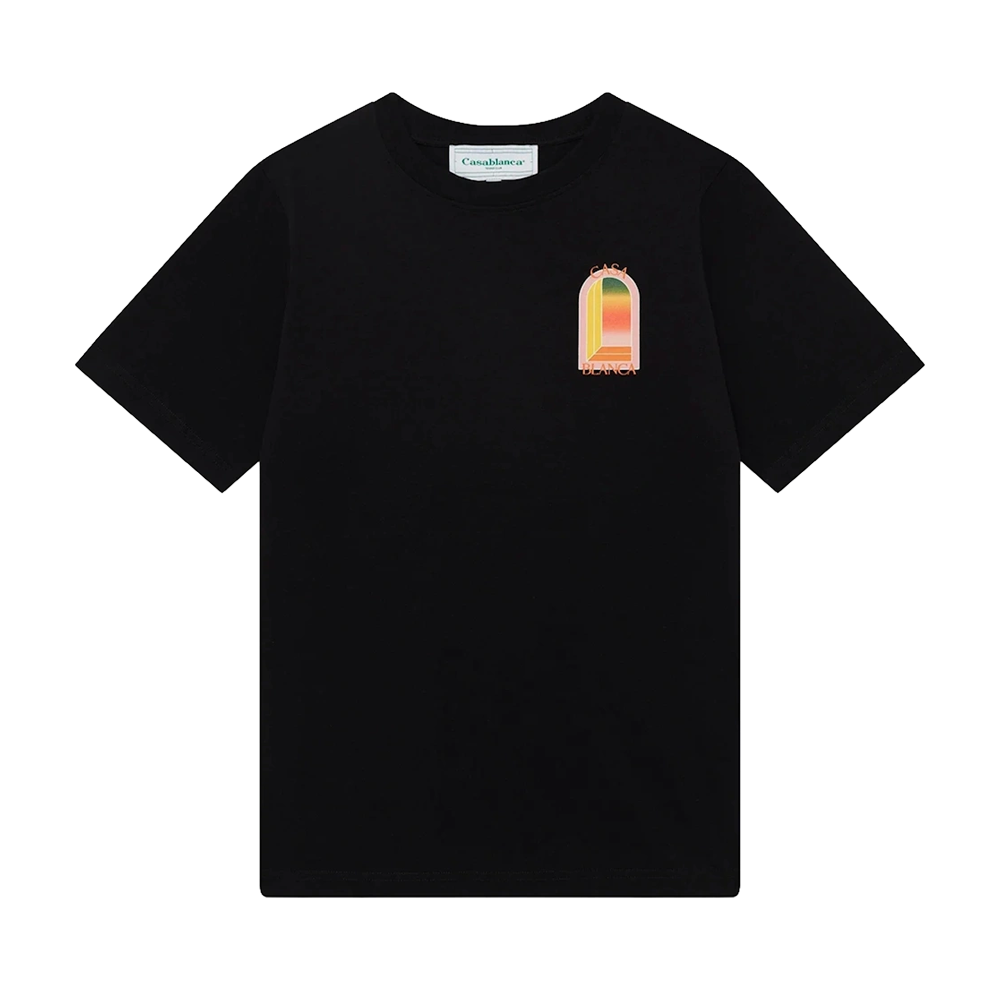 T-shirt Casablanca Gradient Arch nera