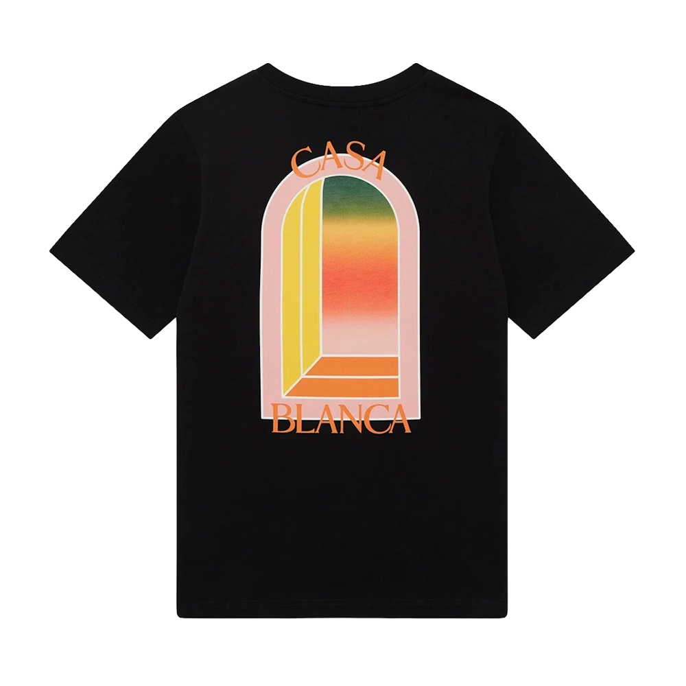 T-shirt Casablanca Gradient Arch nera